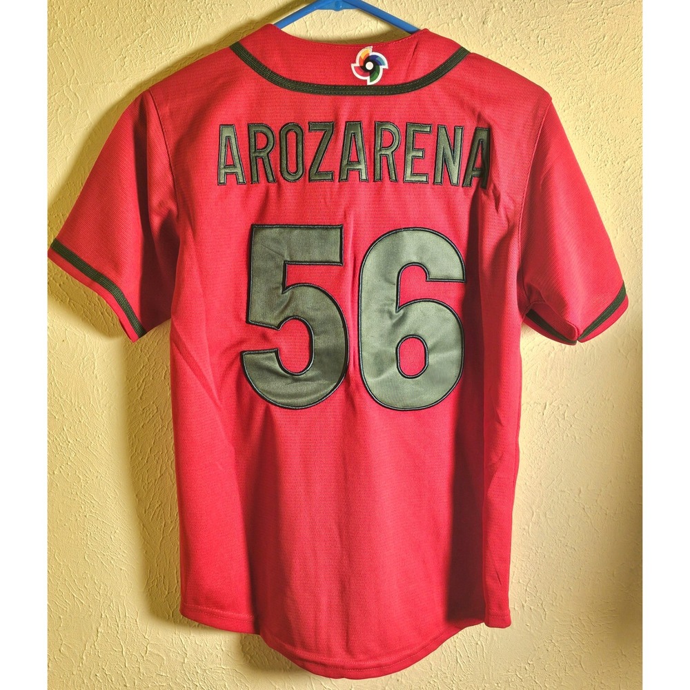 New-Red Mexico World Baseball Classics Jersey-#56-Arozarena Child Large - Picture 3 of 4